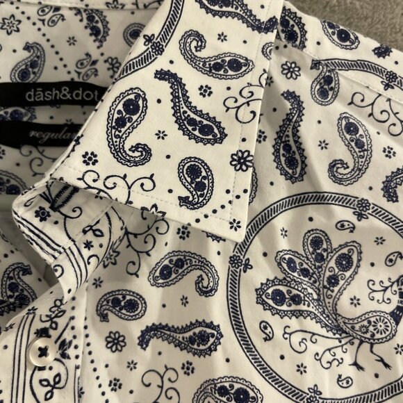 Mens‎ Dash & Dot BUTTON DOWN DRESS SHIRT, Regular Fit, XL - Picture 12 of 15